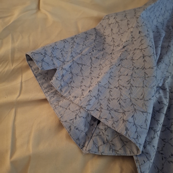 Venezia Jeans Men's Casual Blue Patterned Button-Down Shirt - Picture 7 of 8